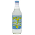 Bottle of Yacht Club Lemon Seltzer on a white background