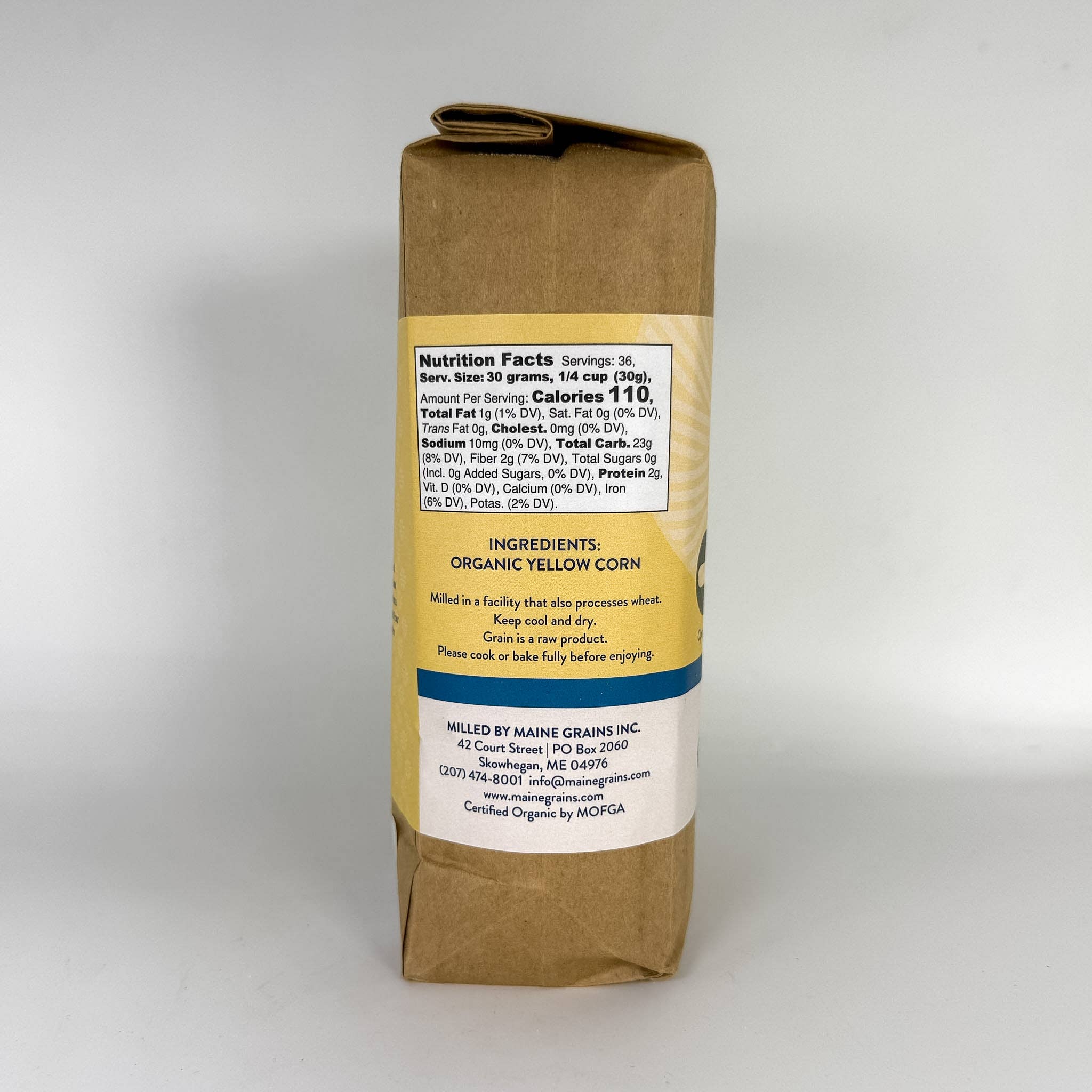 Organic Yellow Flint Cornmeal